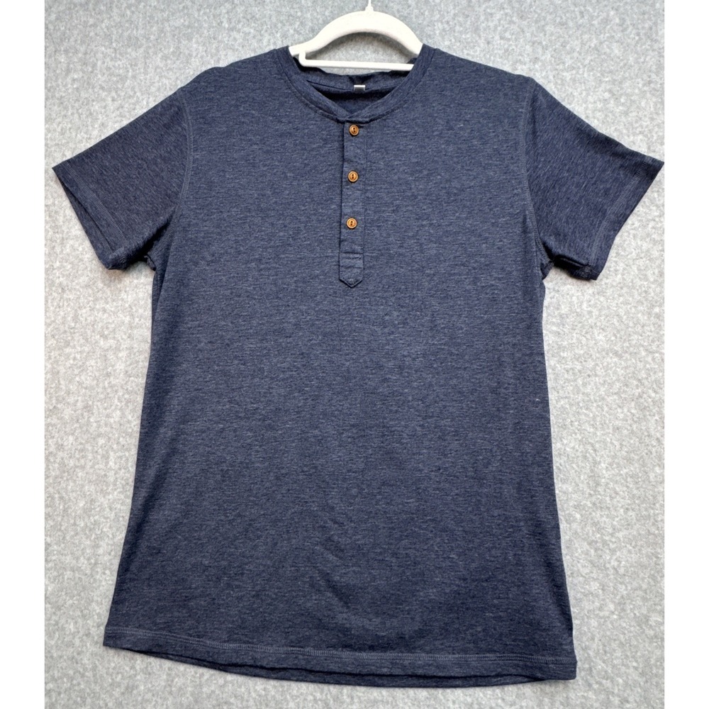 SAILWIND Mens SMALL Henley Short Sleeve T-Shirt Cotton Casual Shirt